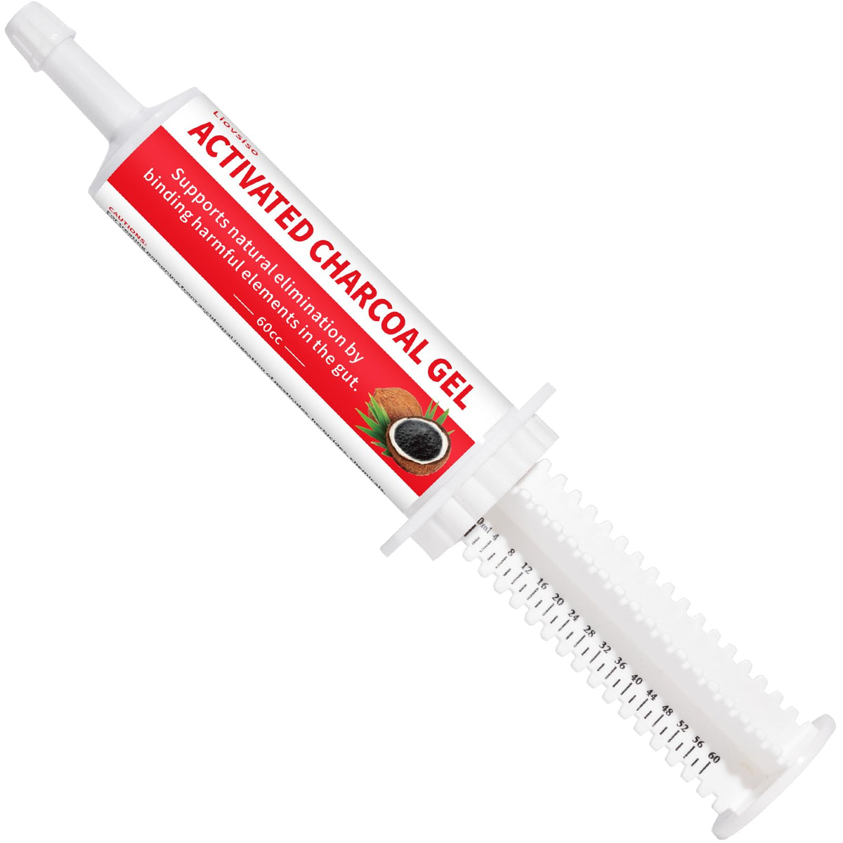 Liovsiso carbón activado para perros en tubo de 60 cc absorbe toxinas rápidamente