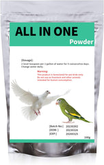 Liovsiso polvo medicina aves jaula, promueve el bienestar general de las aves.