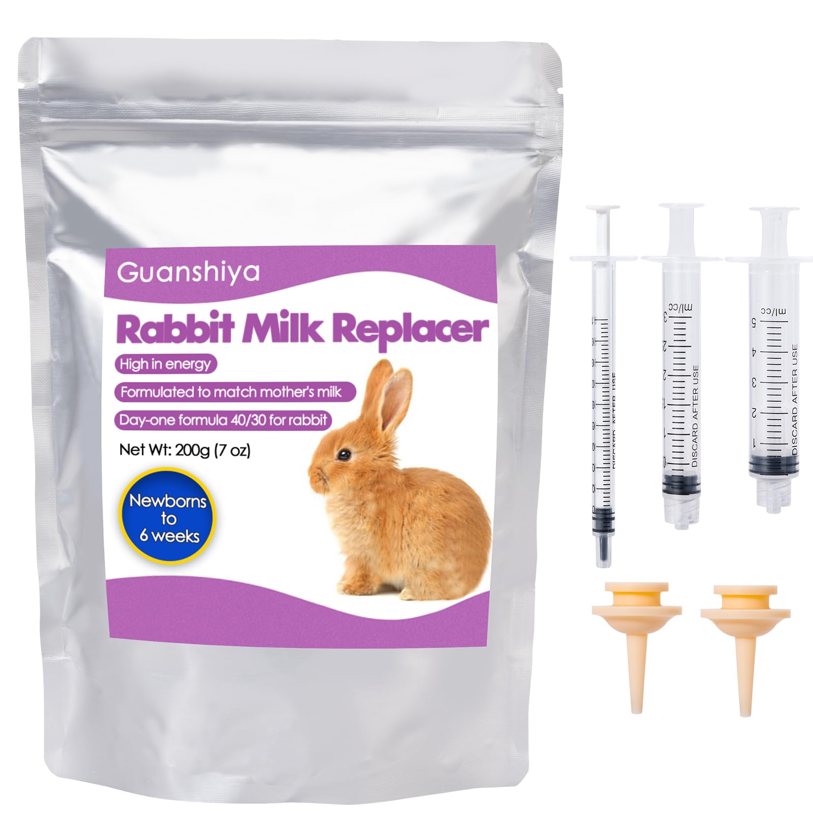 Liovsiso reemplazo leche conejo 200 g en paquete, nutrición para desarrollo.