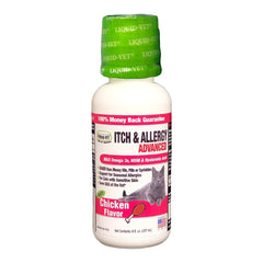 LIQUID-VET: botella-frente, ideal para uso diario en gatos con piel sensible.