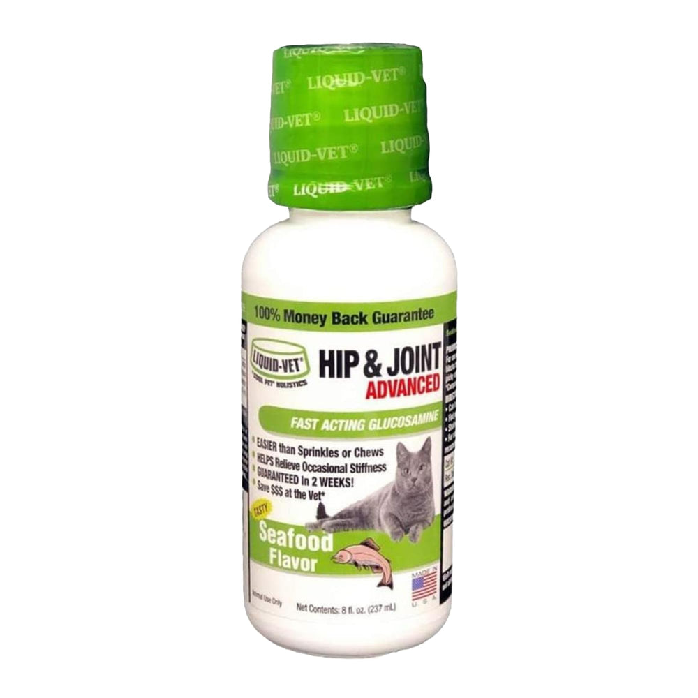 LIQUID-VET para gatos: botella de 8 oz enfocada en articulaciones y movilidad