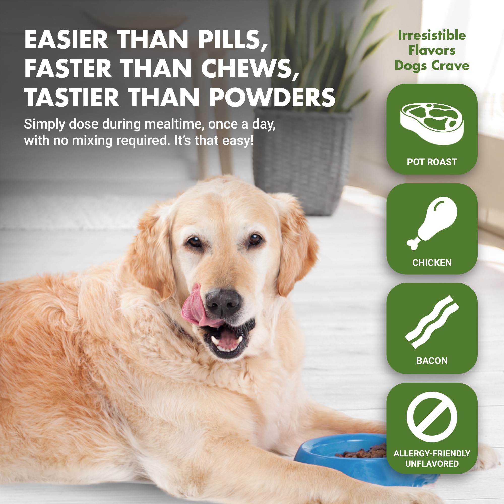 LIQUID-VET K9 Hip & Joint Formula producido en EE. UU.