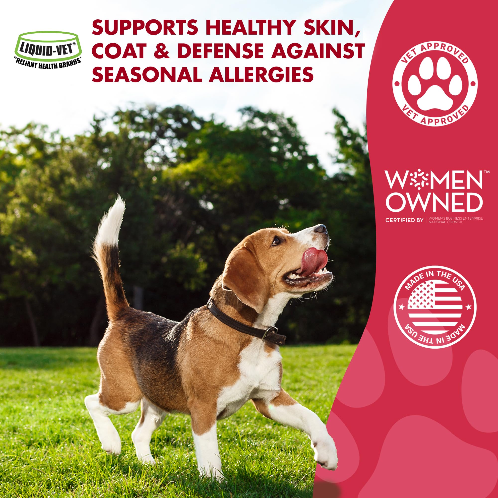 LIQUID-VET K9 Itch & Allergy, dosificador para una dosificación precisa.