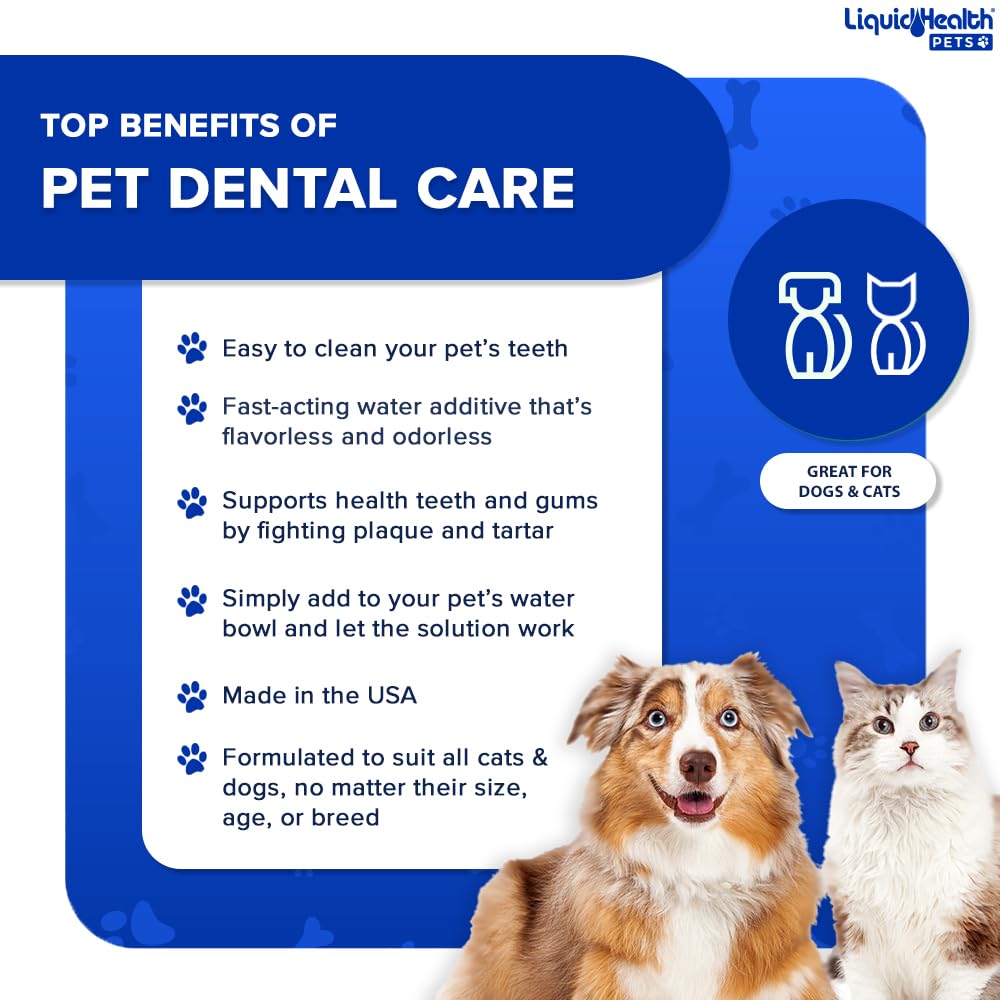 LIQUIDHEALTH uso fácil: solución neutra para mascotas exigentes.