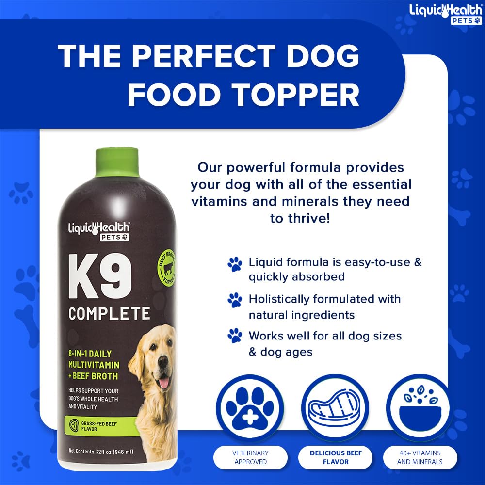 LIQUIDHEALTH K9 Complete articulaciones sanas para perros activos.