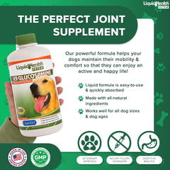 LiquidHealth K9, etiqueta detallada con información clara de ingredientes.