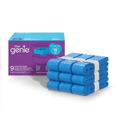 Bolsas Litter Genie con película genuina para control de olores domésticos.