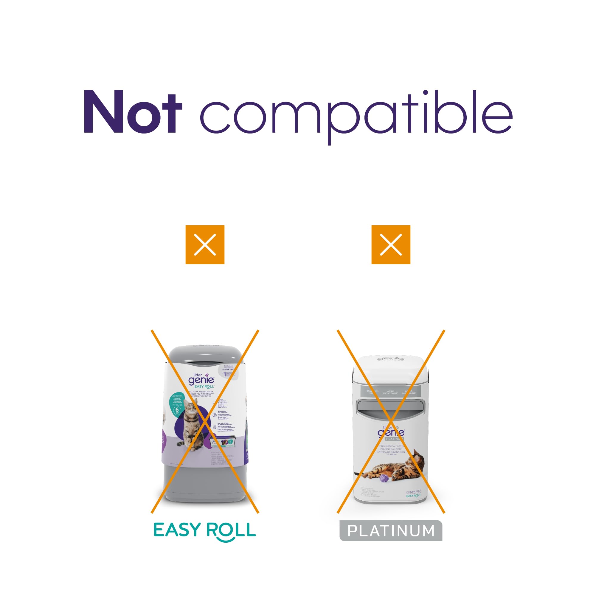 Litter Genie facilidad de uso para reemplazar el recambio.
