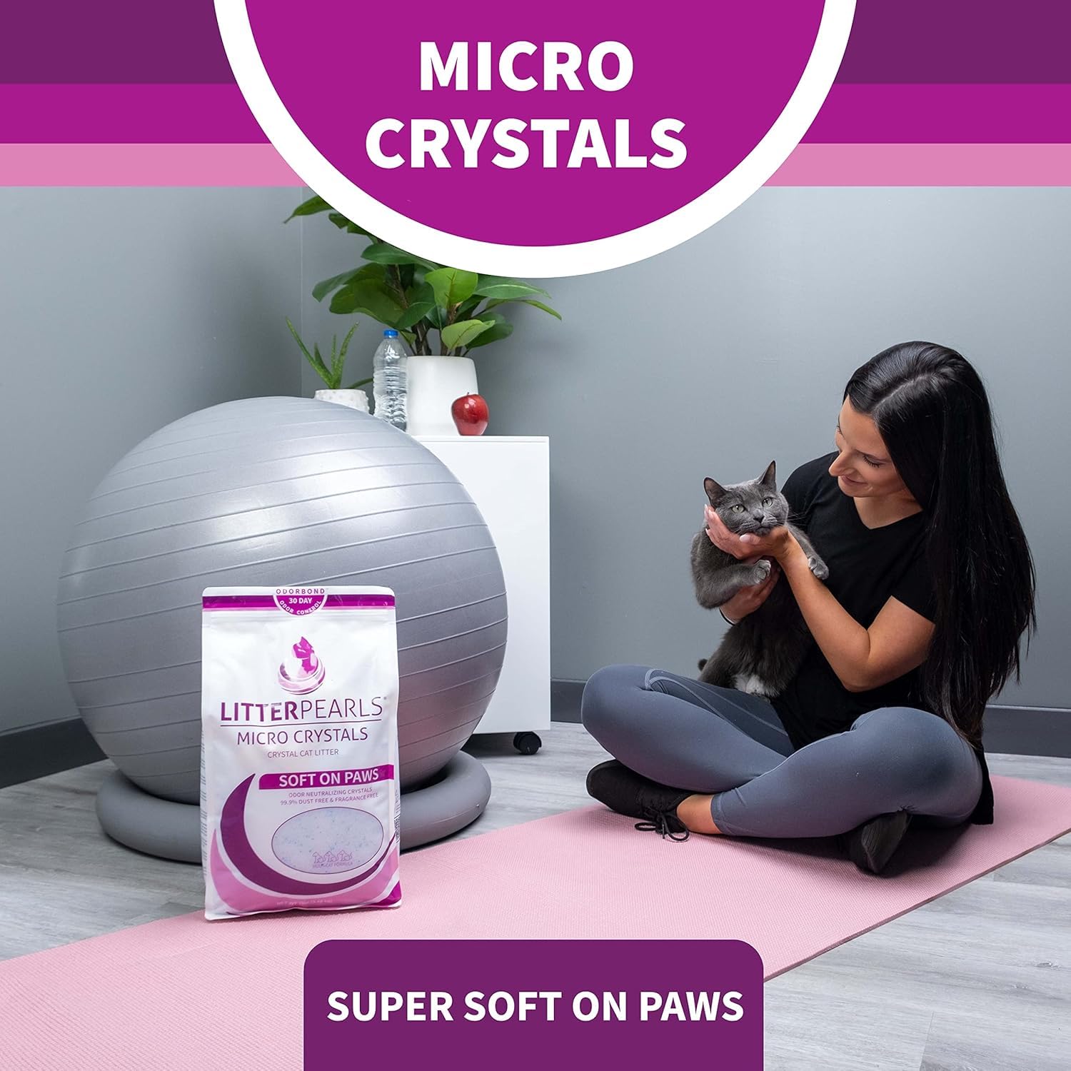 Litter Pearls patas suaves, experiencia agradable para gatos durante el uso.