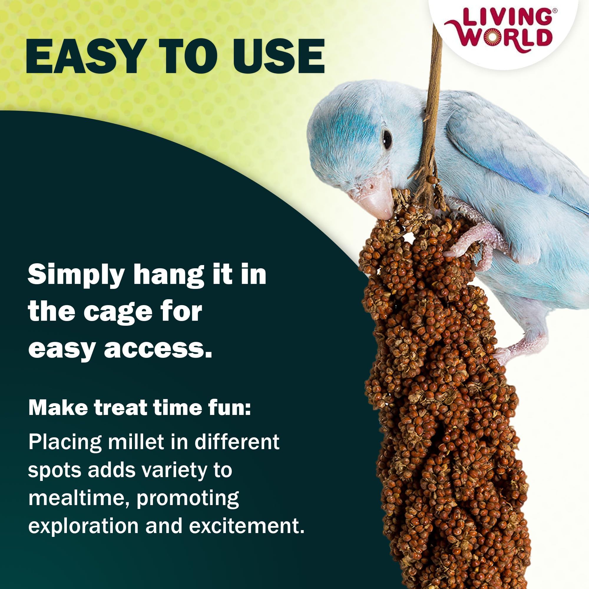 Living World mijo en aerosol: paquete de 5 libras para varias aves