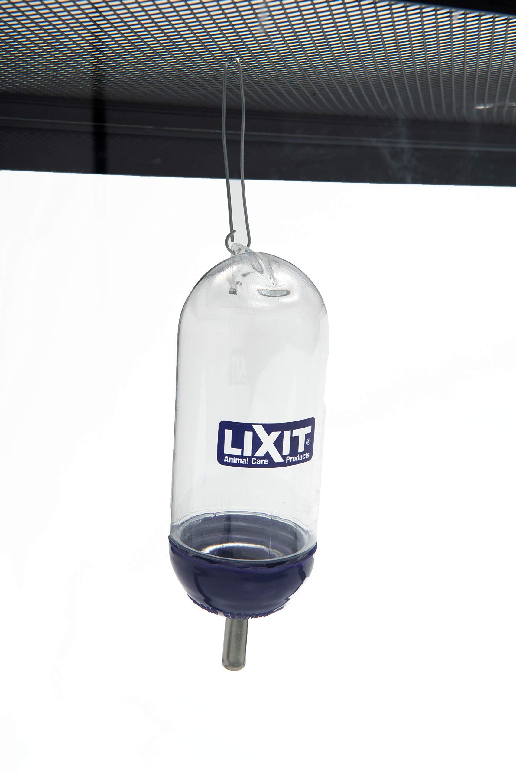 Lixit botella de agua para jaula: uso diario práctico y limpio.