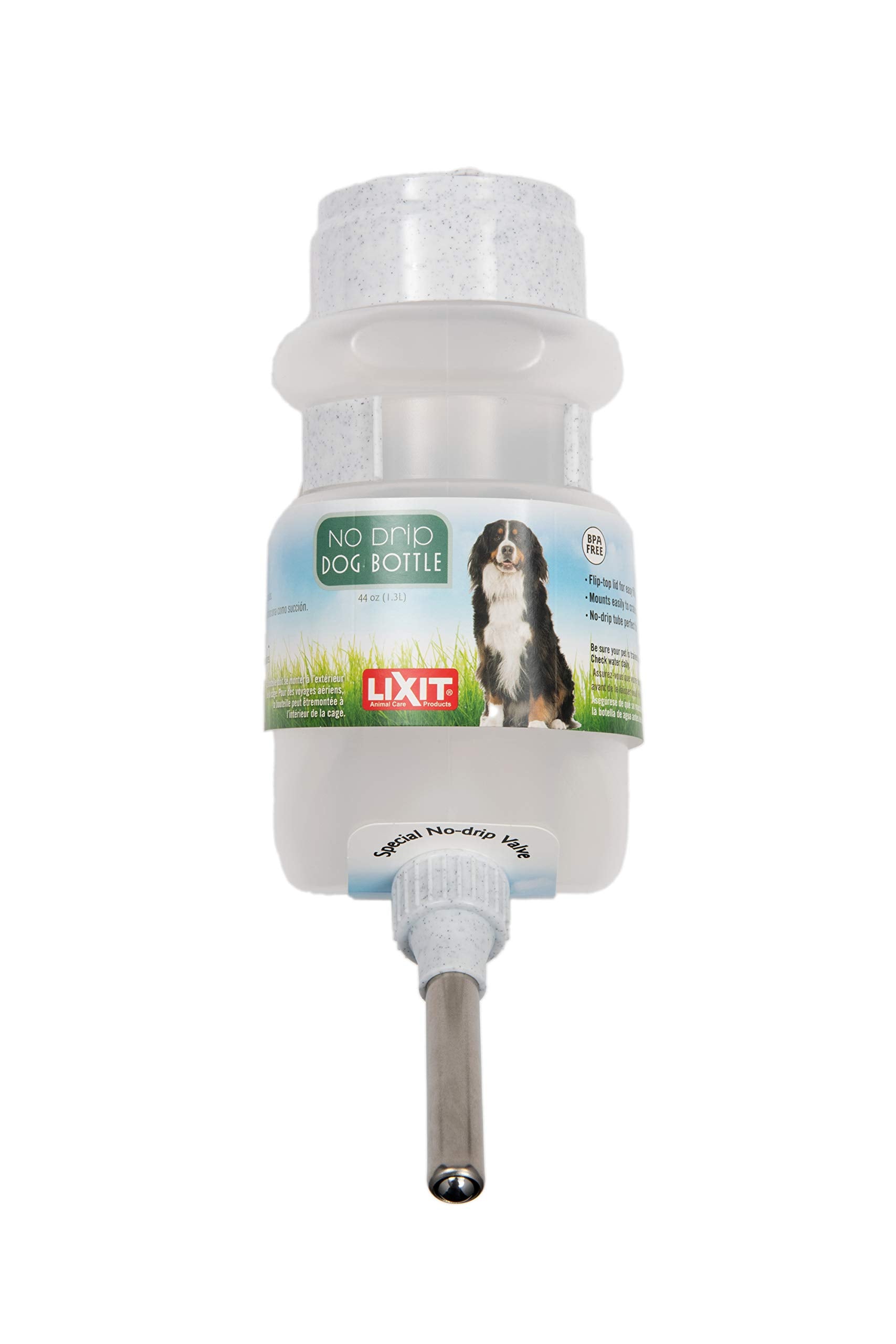 Lixit con tapa de llenado superior para recargas rápidas.