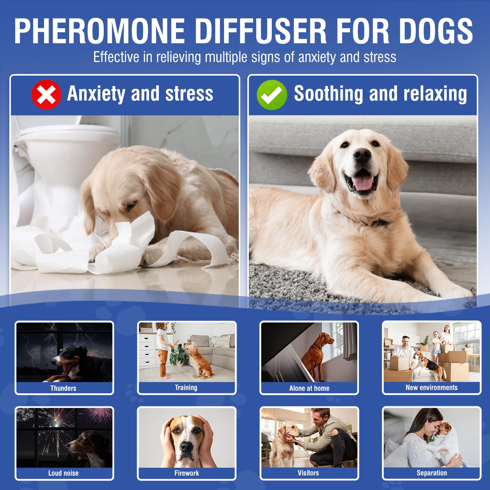Difusor LKBHGF para perros cubre hasta 700 pies cuadrados