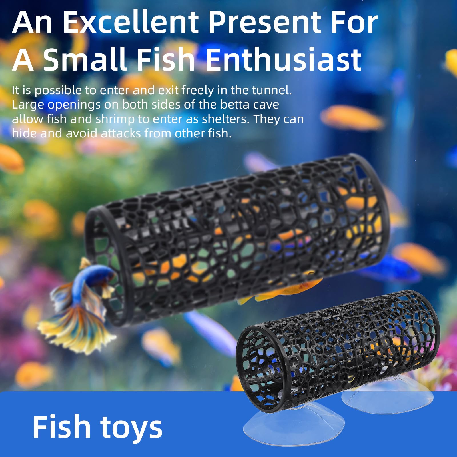 LLOUSSAK Betta diseño negro que añade elegancia al acuario.