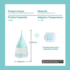 LogFaadCoi botella 40 ml con marcas de medición facilita dosificar