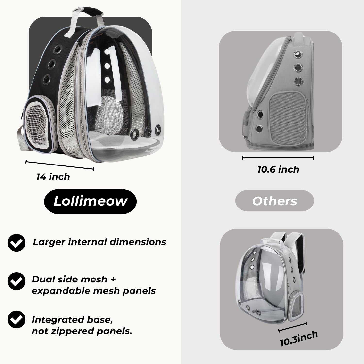 Lollimeow: correas ergonómicas que reducen la carga durante caminatas