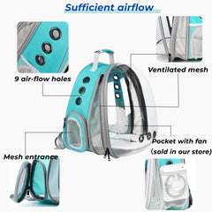 Mochila Lollimeow con base estable y alfombrilla incluida para mayor comodidad