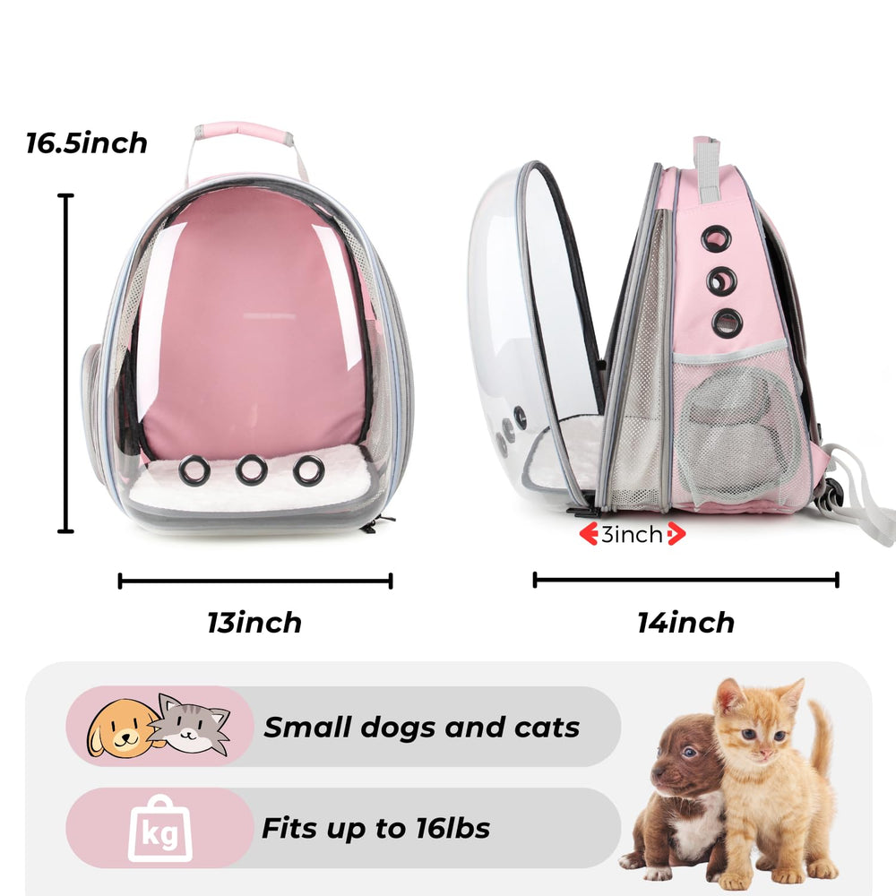 LOLLIMEOW diseño de tamaño extra grande expandible para mascotas de hasta 16 libras.