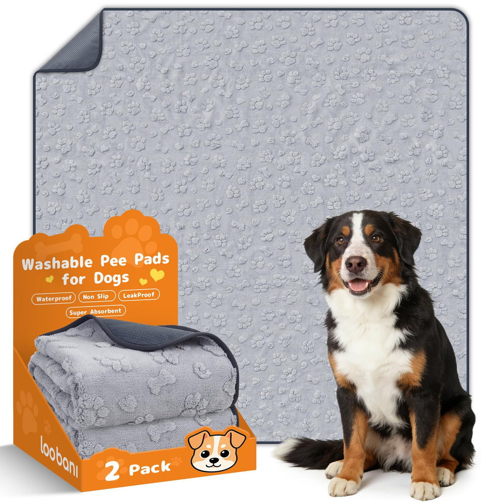 LOOBANI almohadilla para perro lavable extra grande 72x72 para adiestramiento en casa
