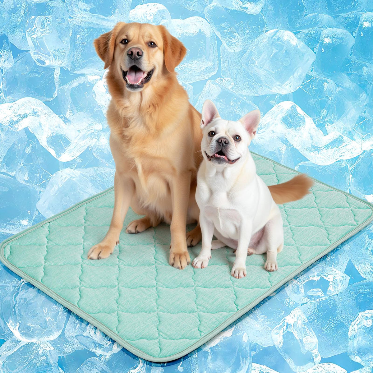 LOOBANI almohadilla refrigerante para perros grandes mantiene al perro fresco y cómodo.