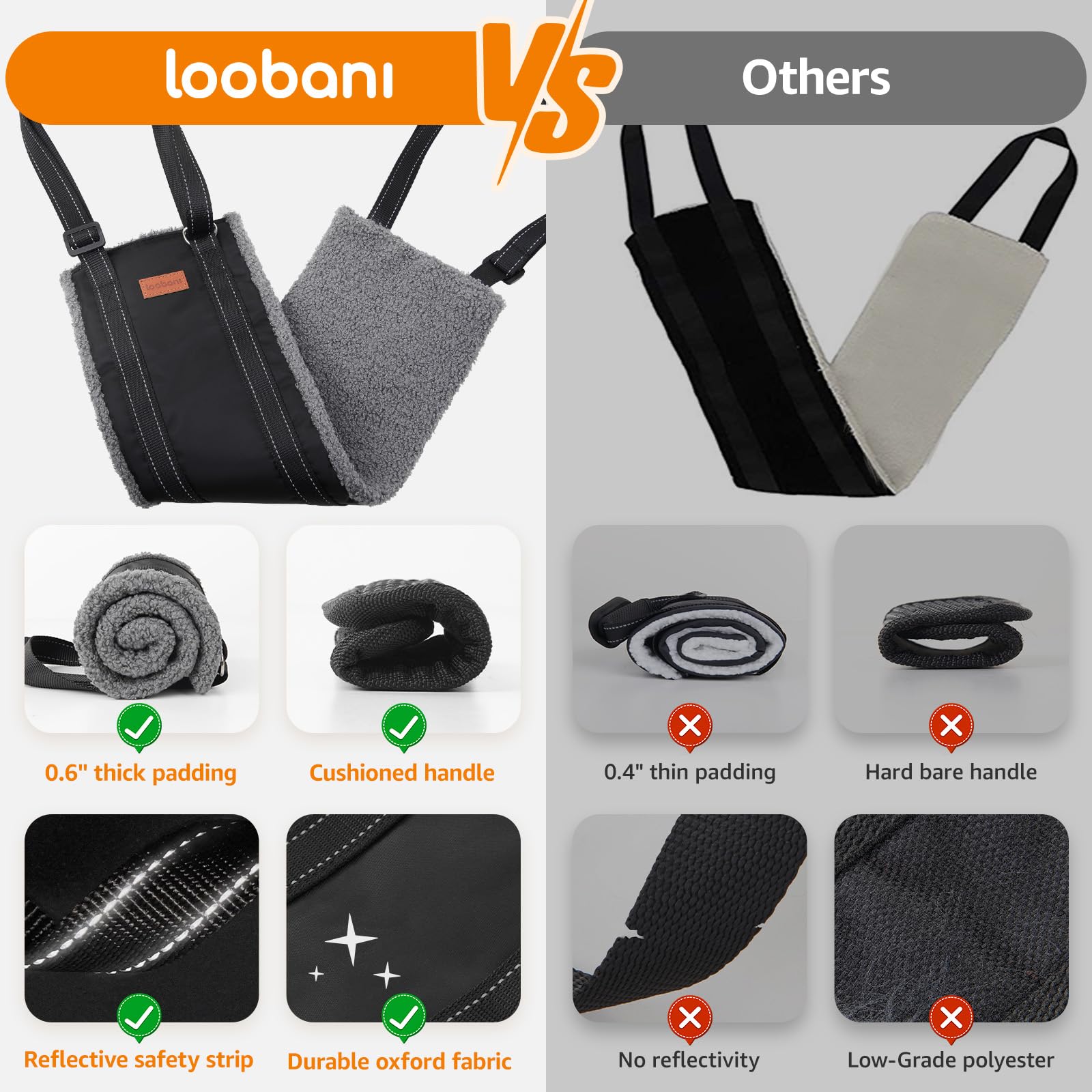 LOOBANI arnés diseño duradero para uso diario y movilidad cómoda