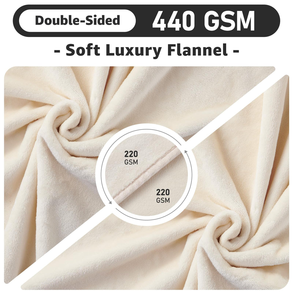 LOOBANI manta talla-50x60: tamaño perfecto para sofás y camas.