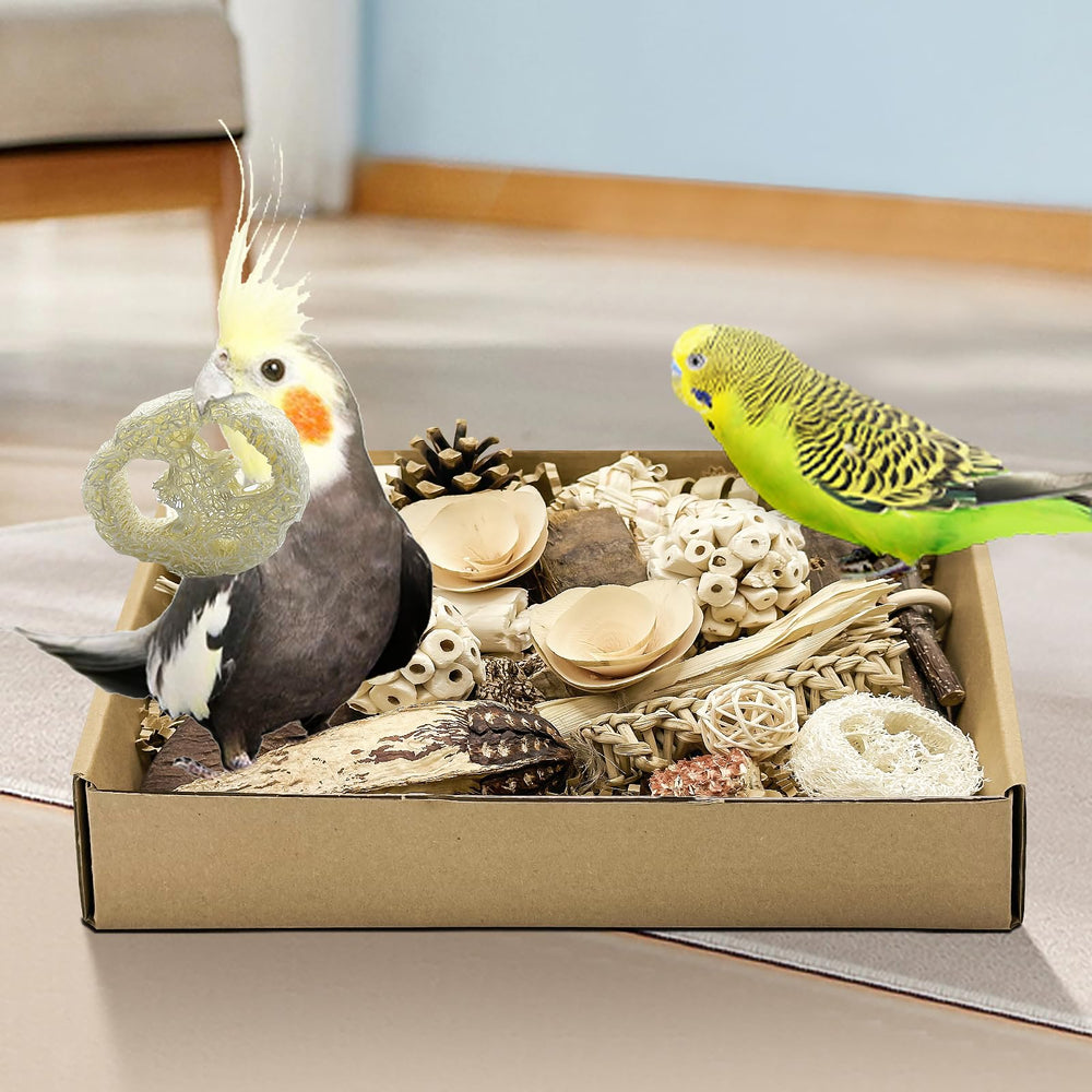 LOPERDEVE color natural-juguete: aspecto visual atractivo para las aves