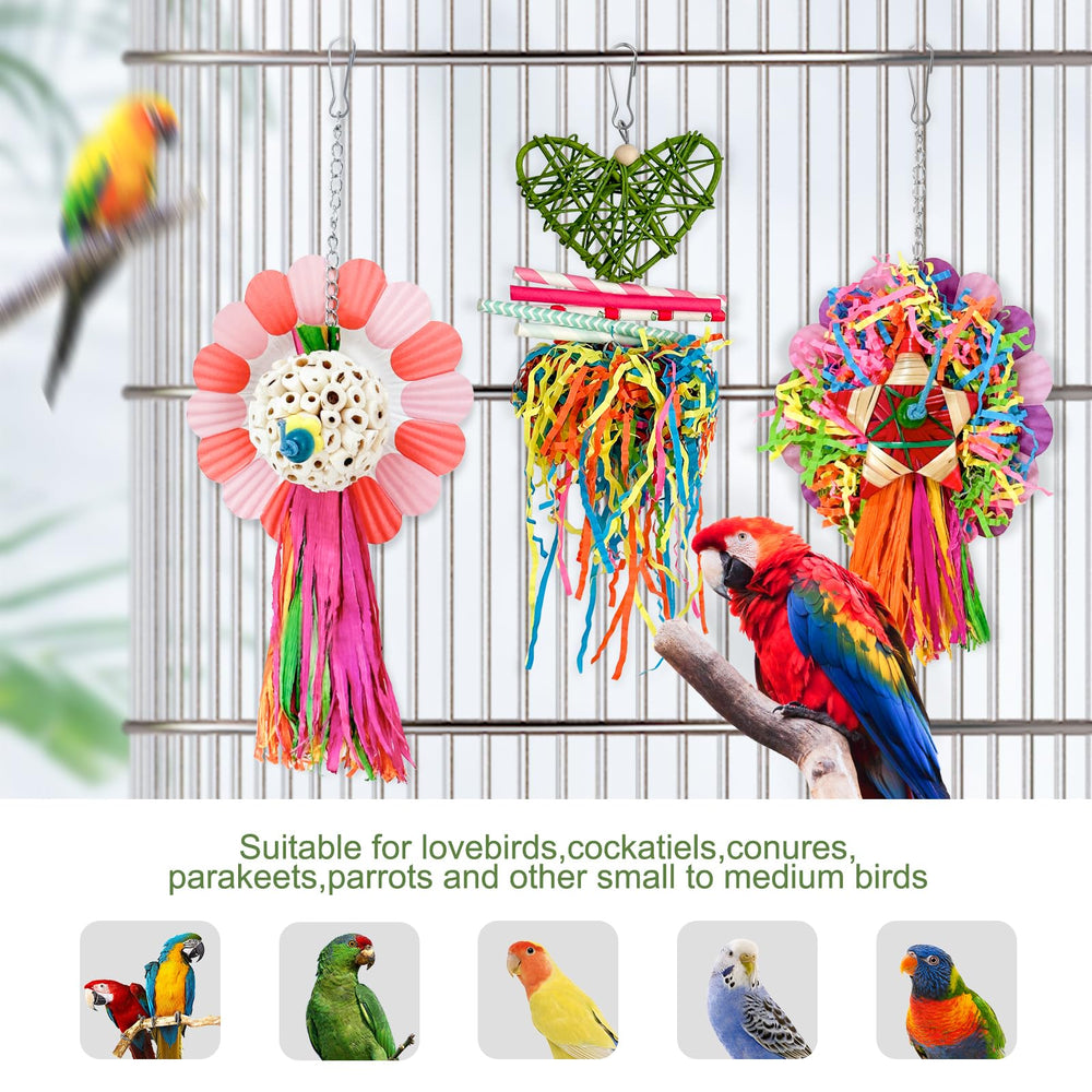 LOPERDEVE: juguete de forrajeo que promueve actividad mental en aves.