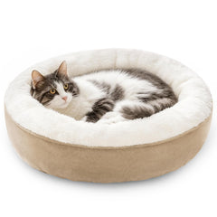 Love's cabin cama-donut-gato-perro-20in, refugio cómodo para siestas tranquilas.