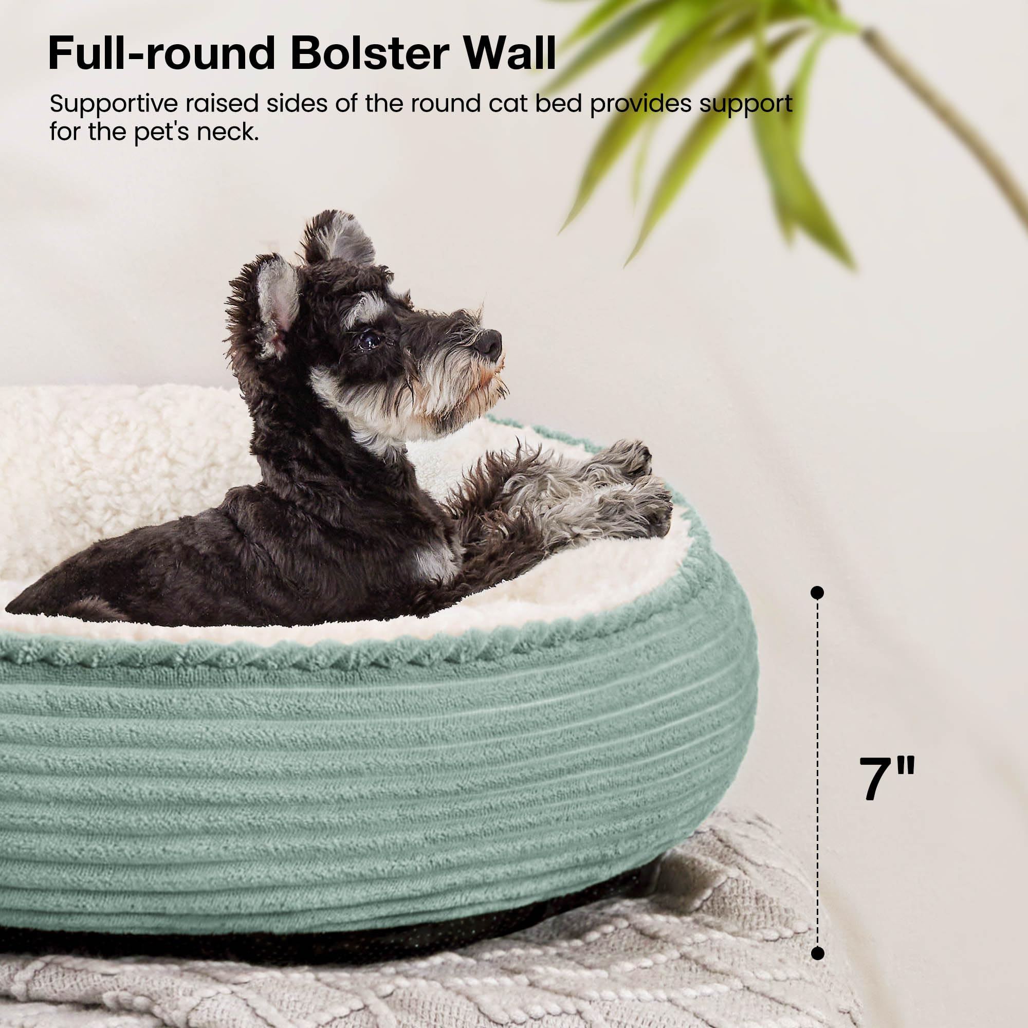 Love's cabin cama-donut-tamano-25-pulgadas apta para perros pequeños.