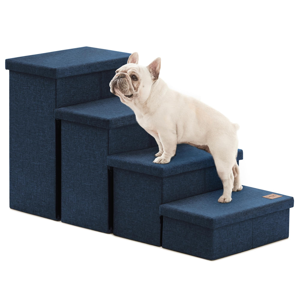 Love's cabin escalera para perros de 4 pasos con almacenamiento, ideal para subir a la cama