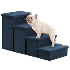 Love's cabin escalera para perros de 4 pasos con almacenamiento, ideal para subir a la cama