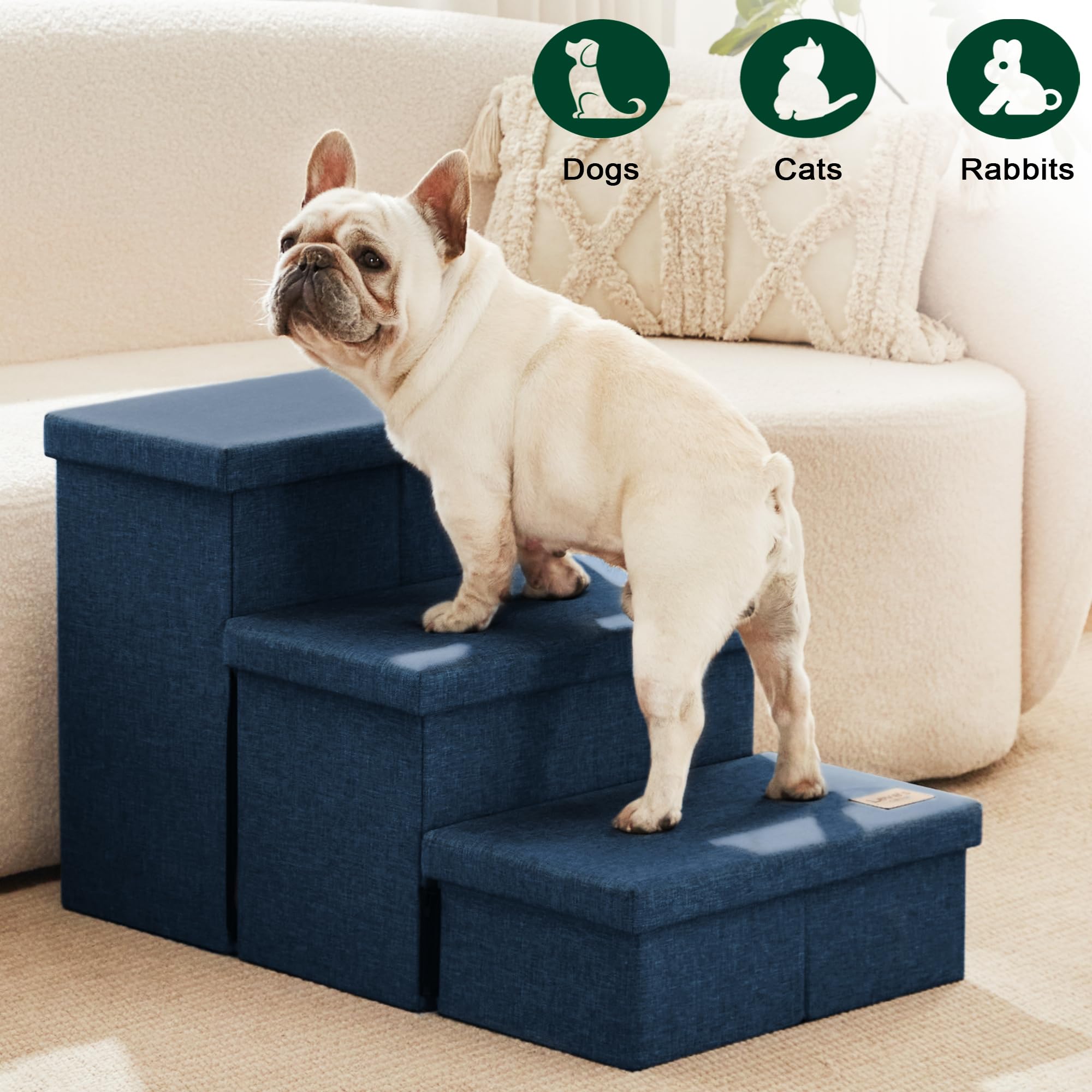 Love's cabin escalera para perro soporta hasta 200 libras con seguridad.