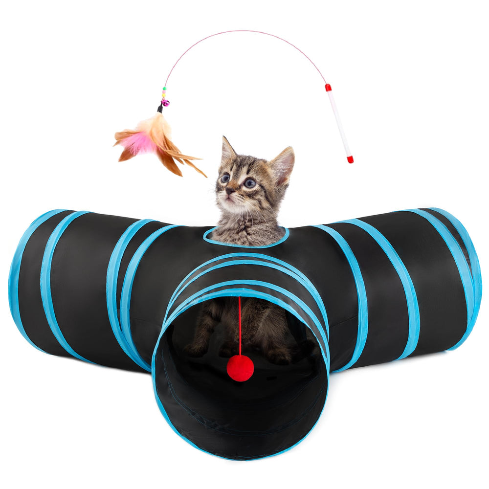 Love's cabin tunel-gato-3-vias-plegable para juego activo en casa