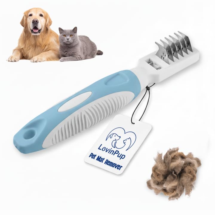 LOVINPUP peinado desmattante con dientes redondeados para eliminar nudos sin tirones