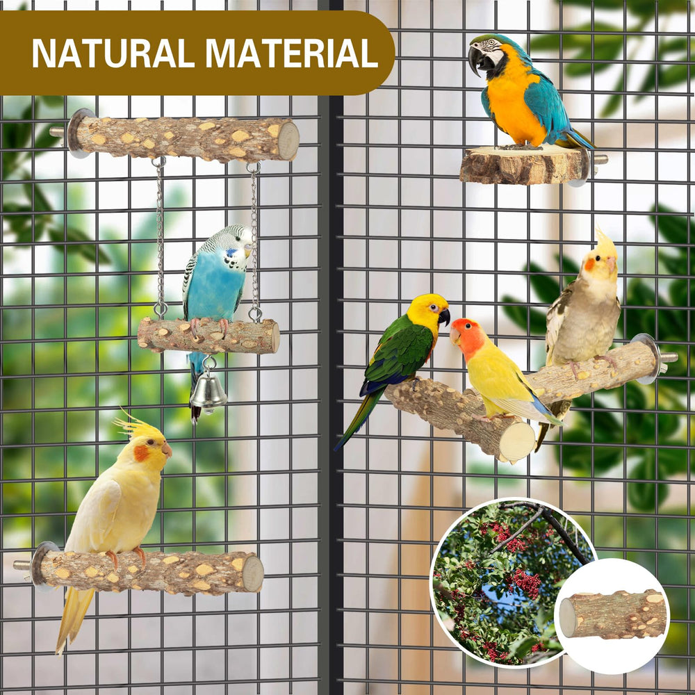 lovyCoCo percha en forma de T: perch versátil para aves pequeñas y medianas