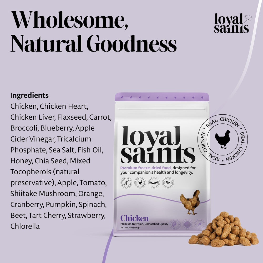 Loyal Saints opción de viaje: alimento liofilizado sin refrigeración.