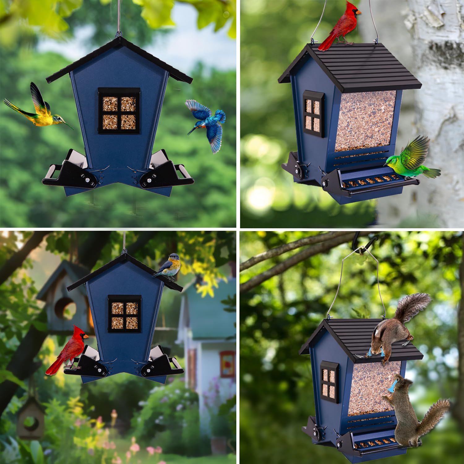 LSCQYYCC comedero aves gran capacidad, ideal para semillas mixtas