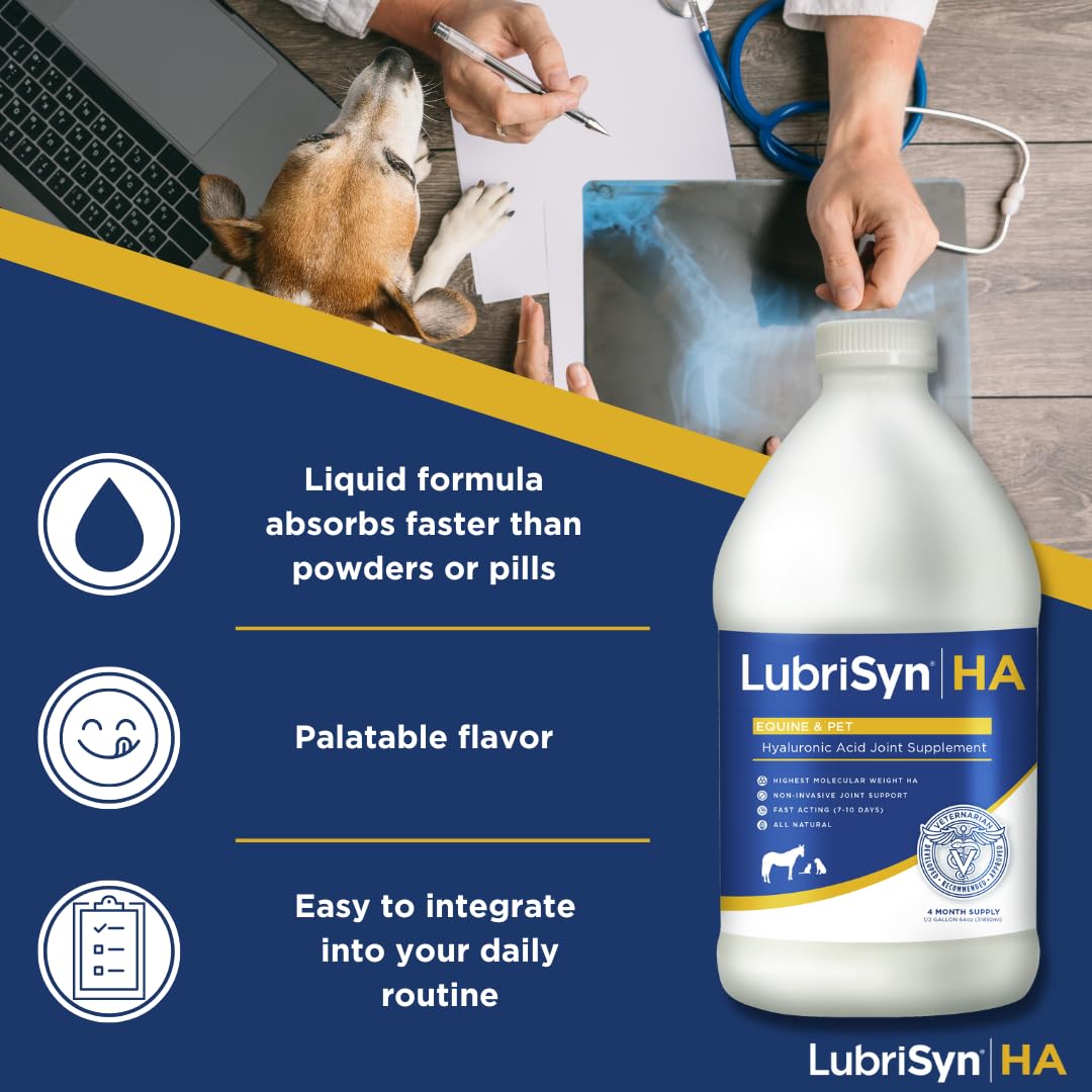 LubriSynHA mezcla al comida: administración fácil para perros y gatos.