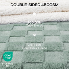 Luciphia cobija reversible sherpa y felpa, confort en interiores