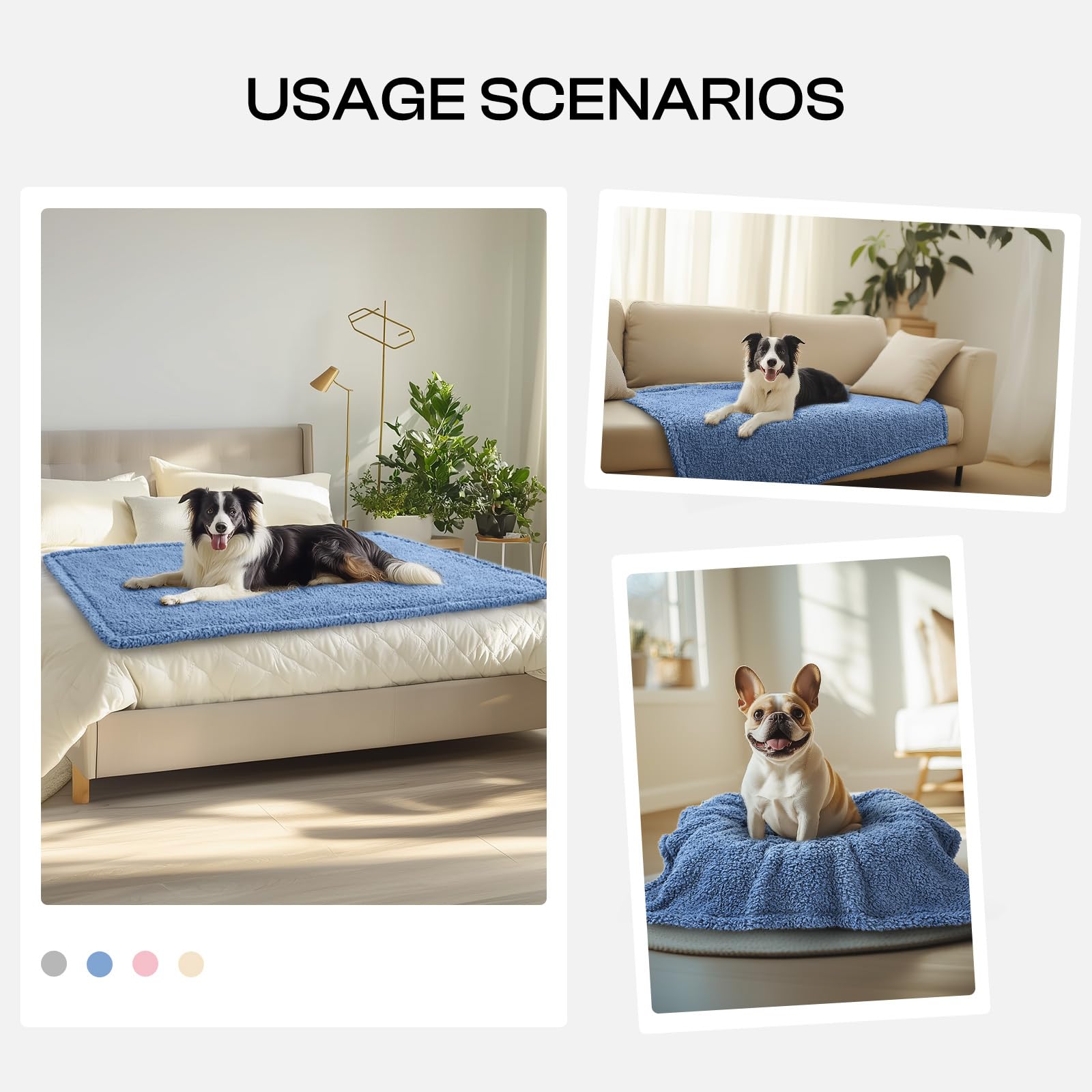 Cobija Luciphia sensación suave, ideal para descansar a tu mascota.