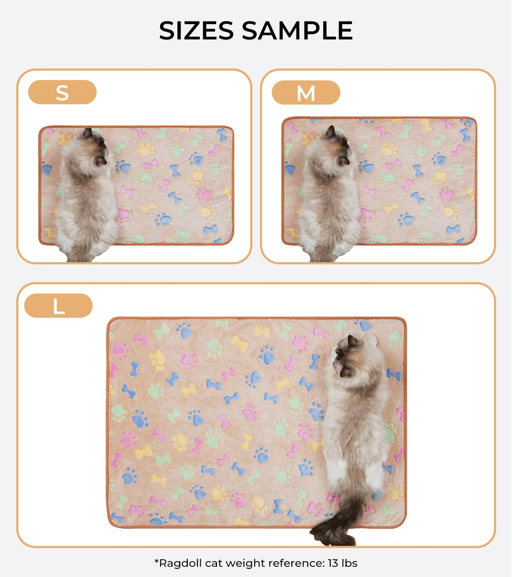 Luciphia: couverture peluche motif os rose grand, protège meubles et offre chaleur.