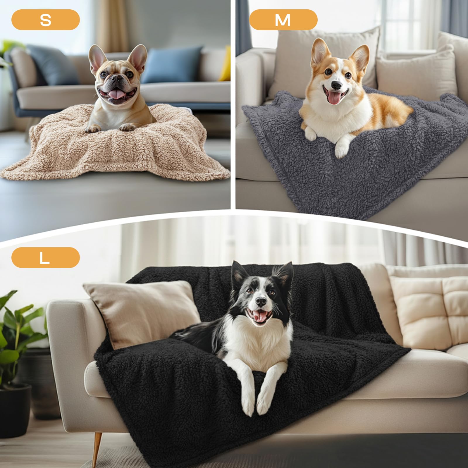 Luciphia manta calmante tamaño mediano, ideal para perros y gatos