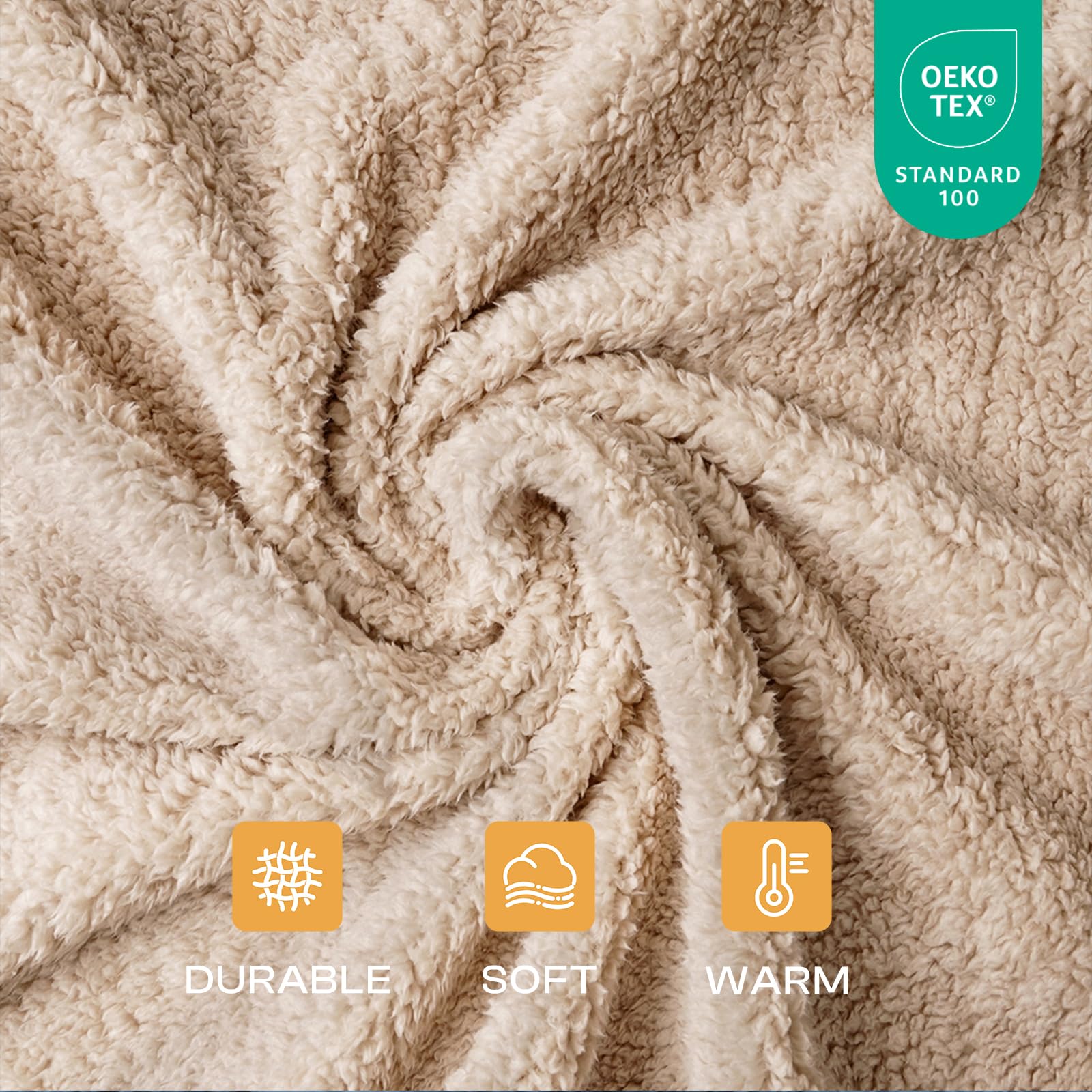 Manta Luciphia con diseño de huellitas, suave para sofá y cama.