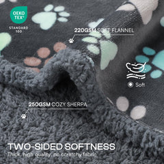 Luciphia manta doble cara sherpa y fleece para mayor comodidad