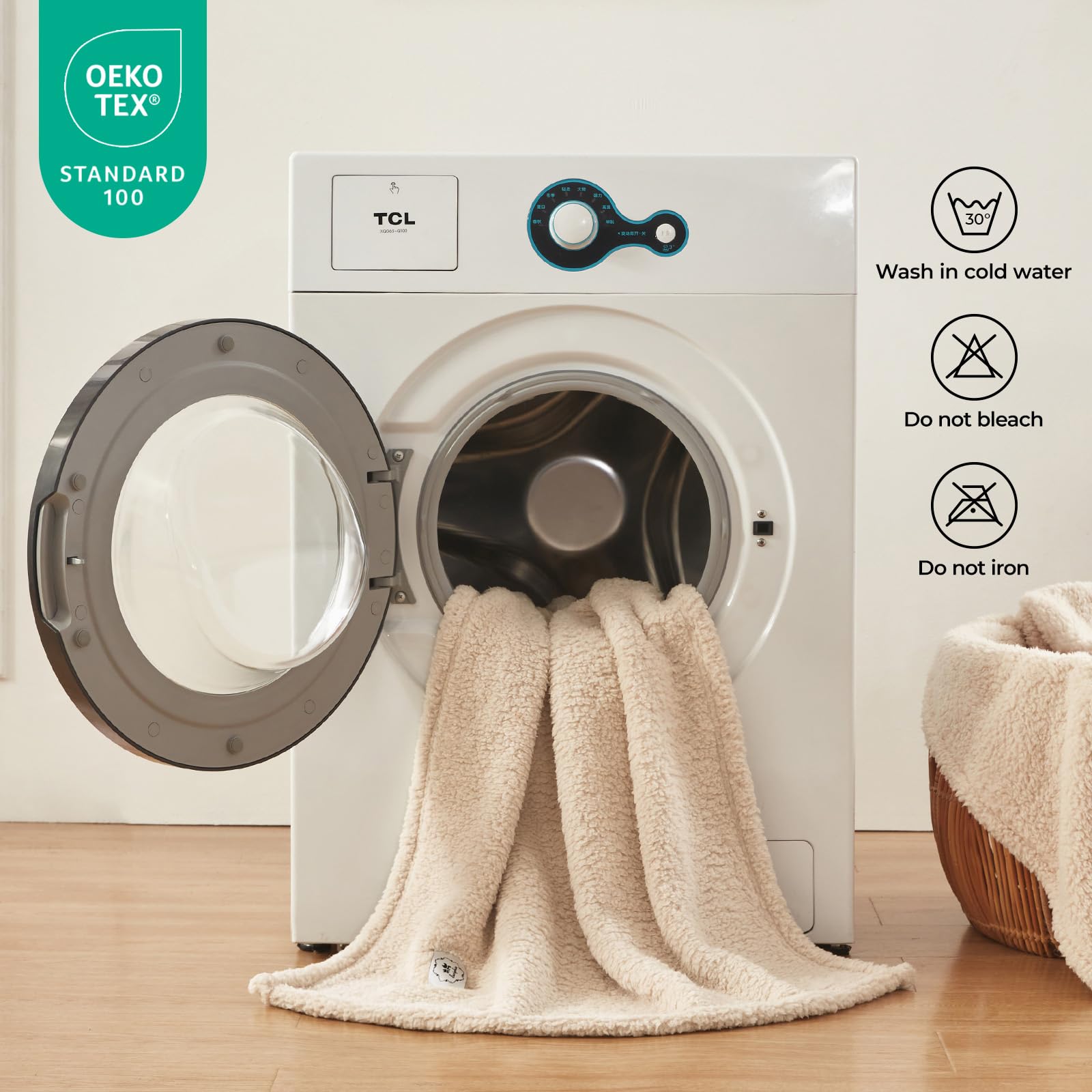 Luciphia manta estampado patas, diseño adorable para casa