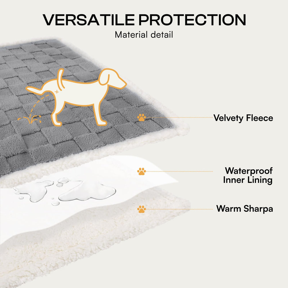 Luciphia manta impermeable para perros con tacto sherpa suave