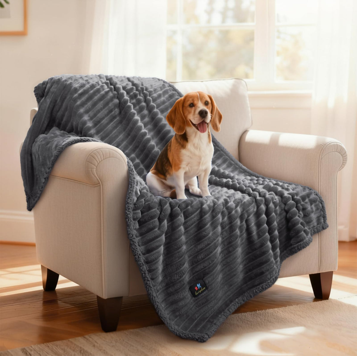 Luciphia manta impermeable para sofá, protege muebles y brinda confort suave.