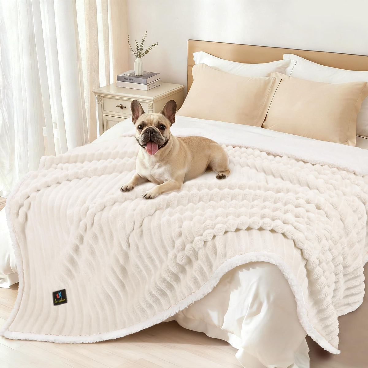 Manta Luciphia para perros grandes, dos caras, confort duradero para cualquier estación.