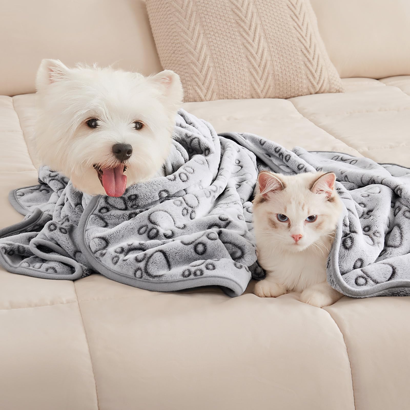Luciphia manta para perros grandes y gatos, tamaño grande ofrece cobertura suave.
